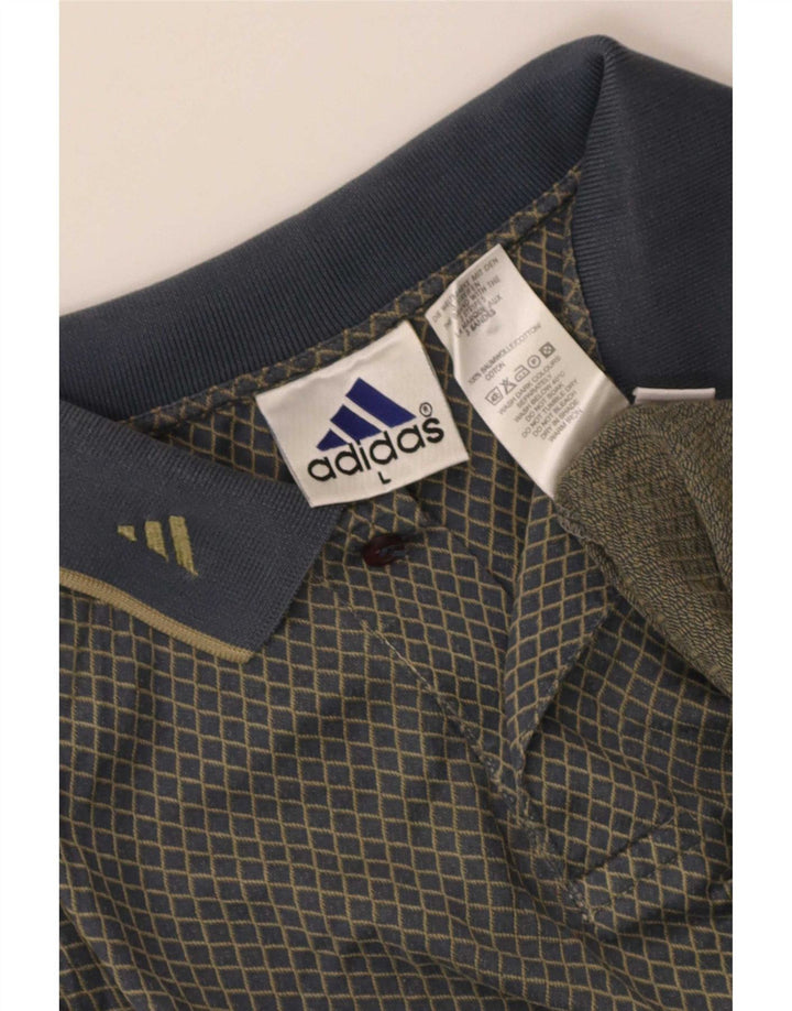 Adidas Polo Homme Grand Gris Argyle/Diamant Coton