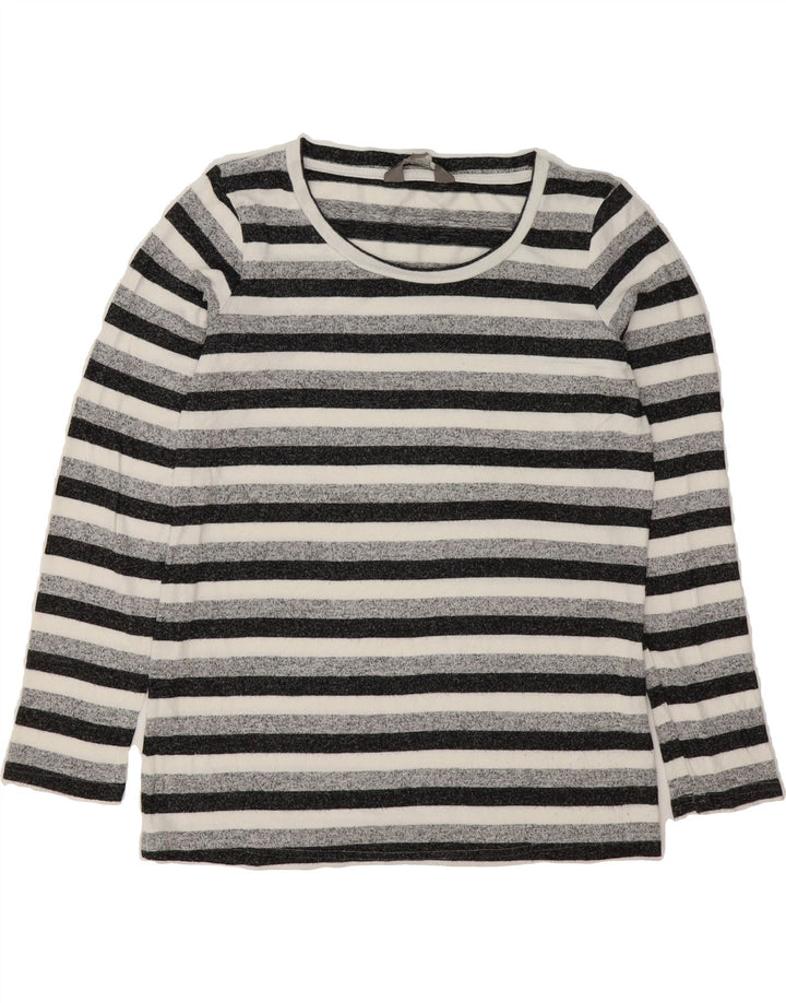 MOUNTAIN WAREHOUSE Womens Boat Neck Jumper Sweater UK 12 Medium  Grey Vintage Mountain Warehouse and Second-Hand Mountain Warehouse from Messina Hembry 