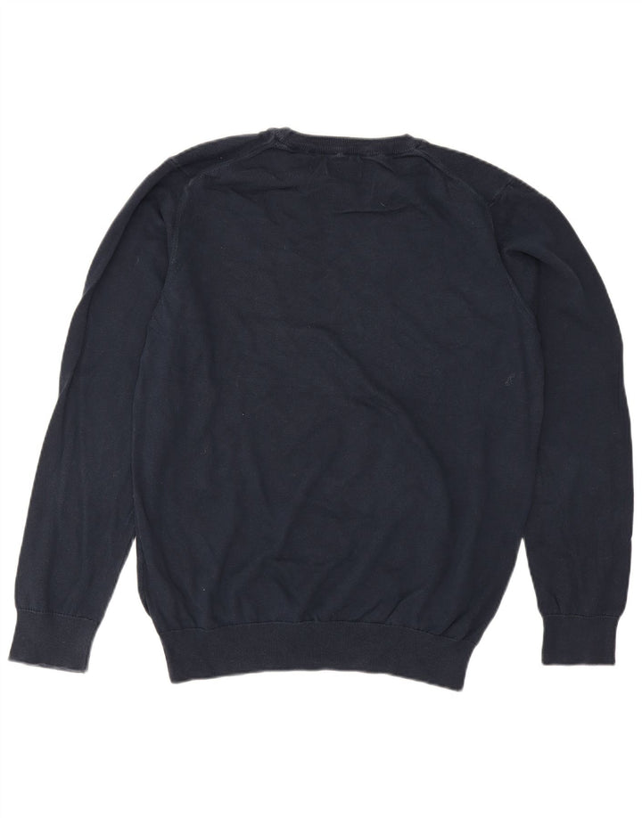GANT Pull col rond homme bleu marine moyen coton