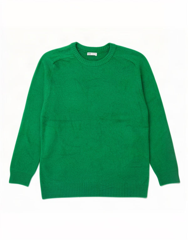 Zara Pull ras du cou pour homme XL Vert Acrylique