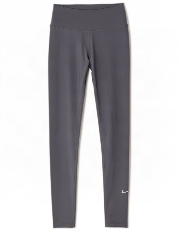 Nike Legging Dri Fit Femme UK 4 XS Bleu Polyester