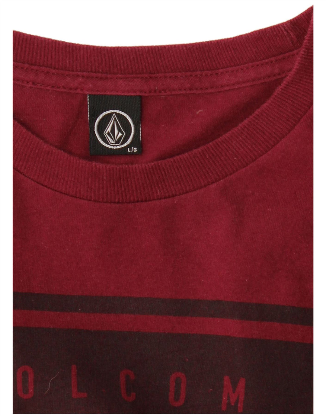 Volcom T-shirt graphique pour hommes, grand, bordeaux