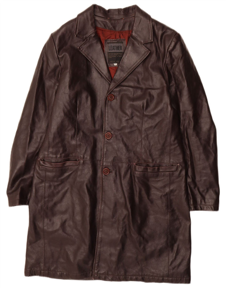 METROPOLITAN Manteau en Cuir Homme IT 50 Grand Cuir Marron