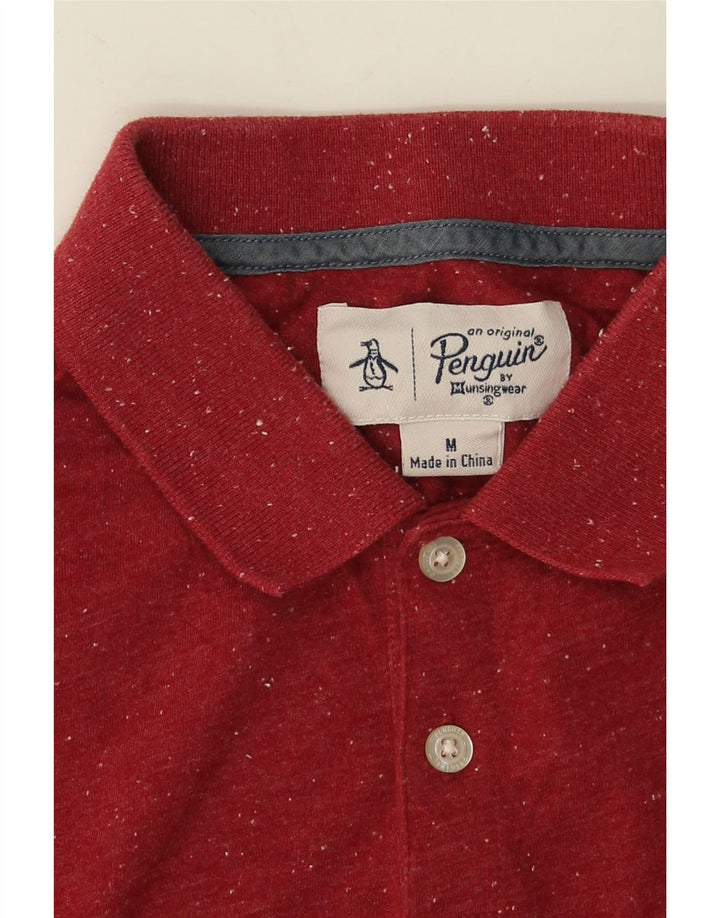 Penguin Polo Homme Rouge Moyen Moucheté Coton