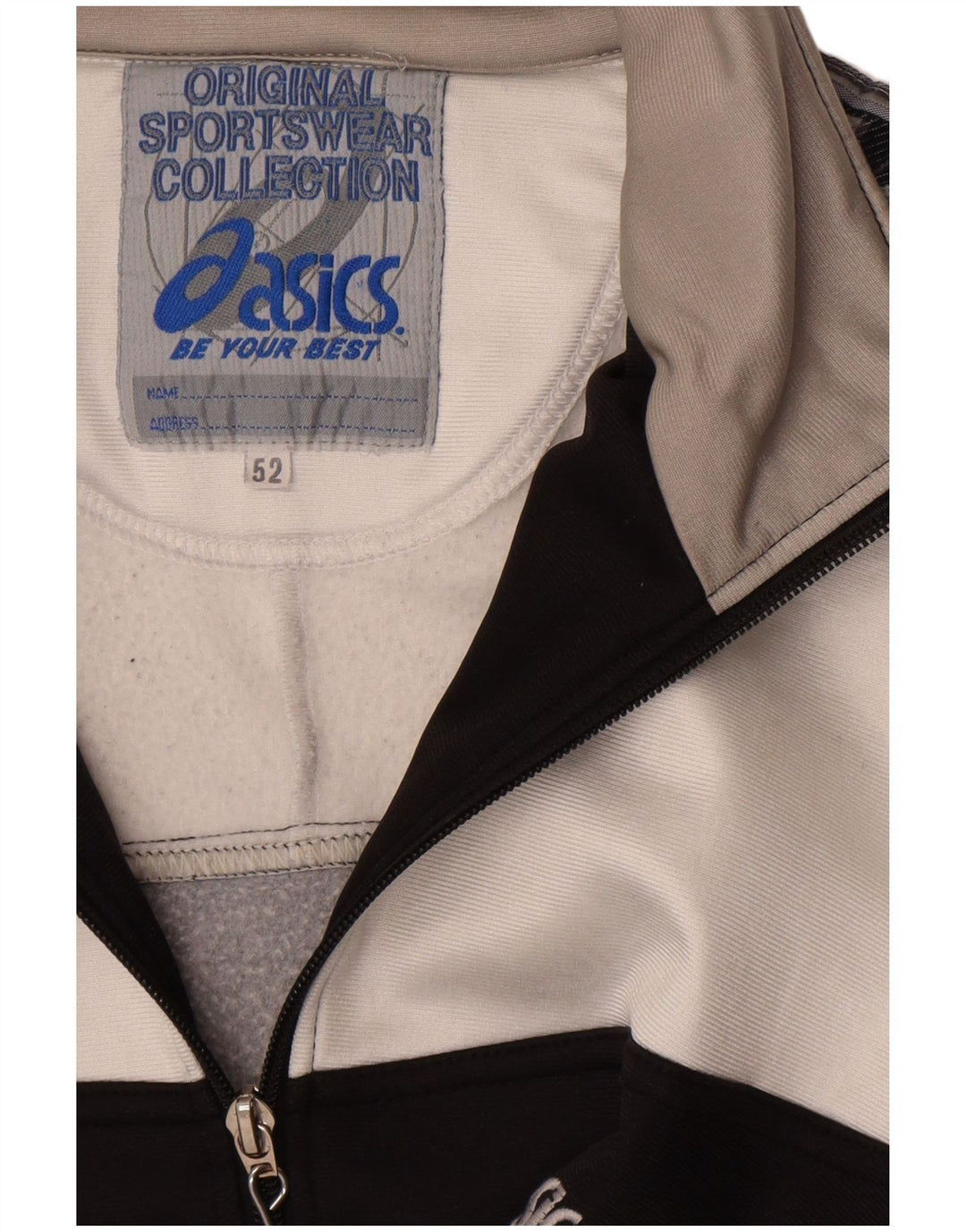 Asics Veste de survêtement graphique pour hommes IT 52 Large Black Colourblock