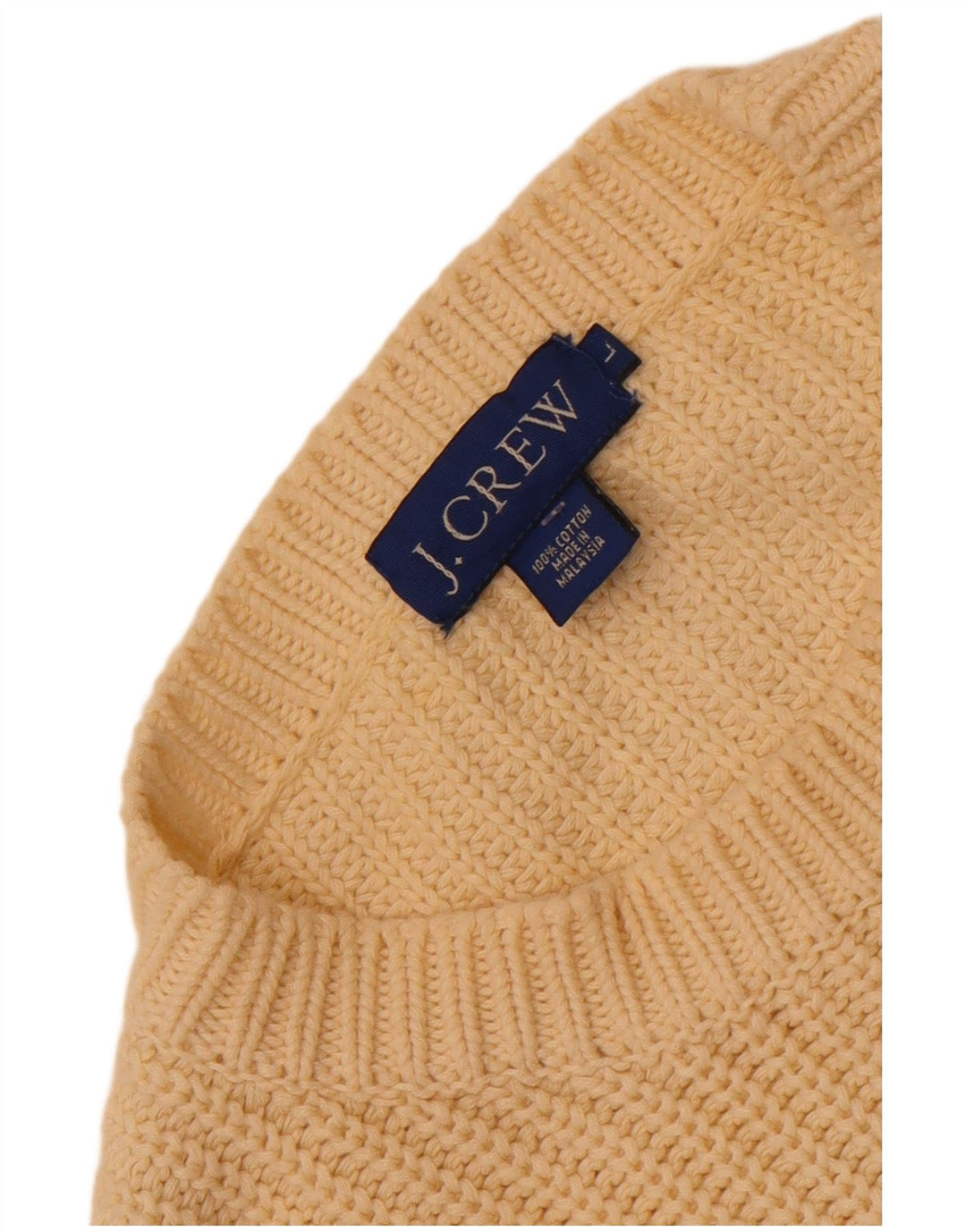 J. Crew Pull à col rond pour homme en coton jaune grand