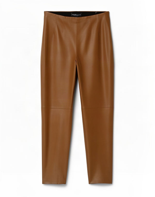 Zara Legging en simili cuir pour femme XL W32 L27 Beige