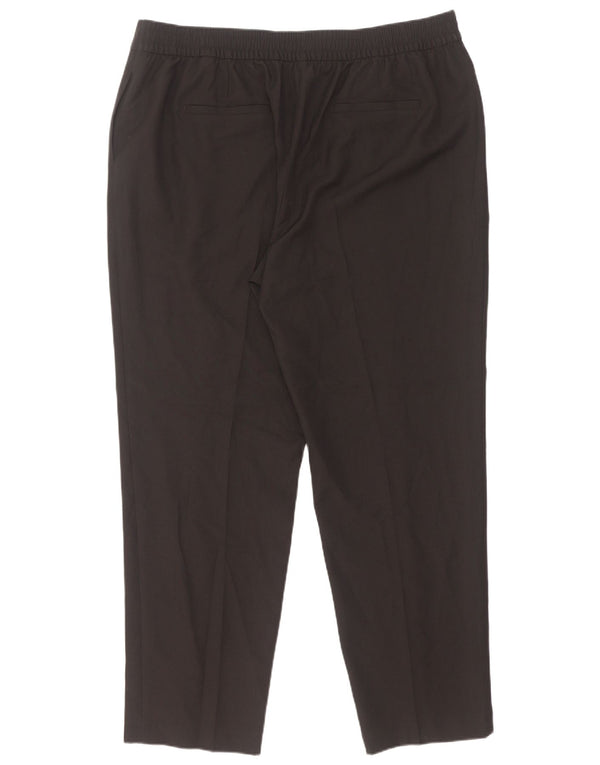 Marks & Spencer Pantalon de costume taille haute pour femme UK 20 2XL W36 L30 Noir