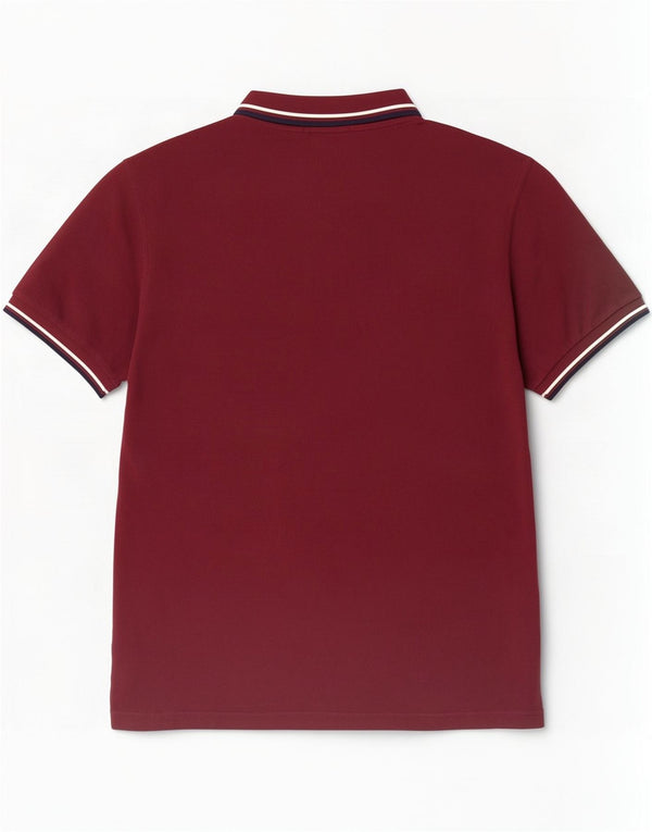 Fred Perry Polo Homme 2XL Coton Rayé Bordeaux