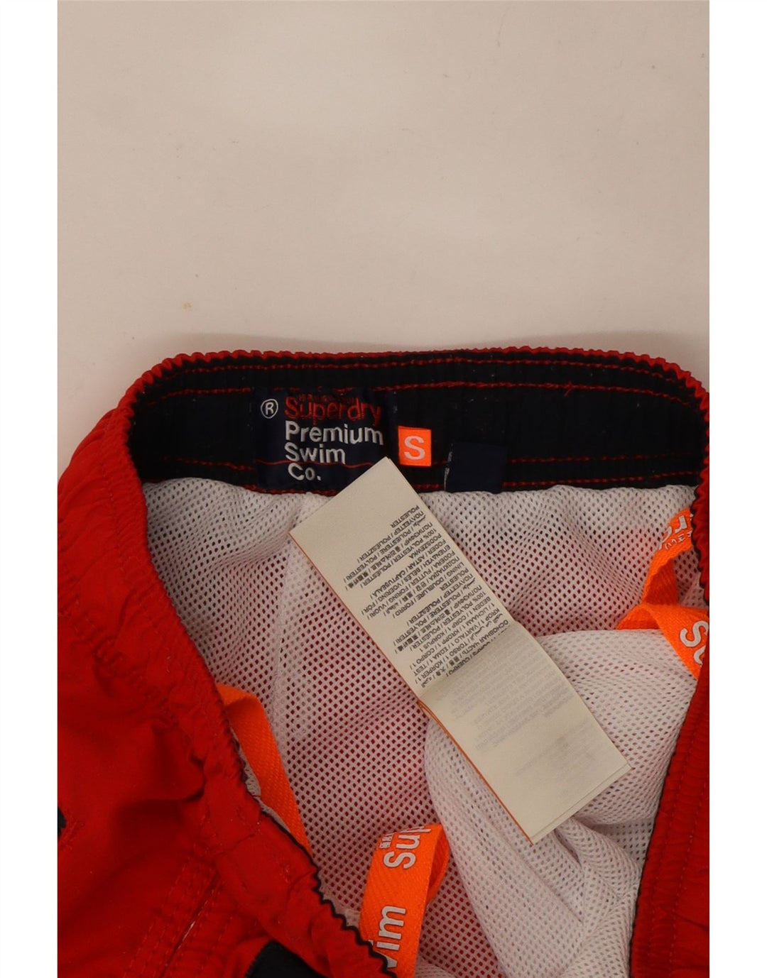 Superdry Short de Bain Graphique Homme Petit Rouge Polyester