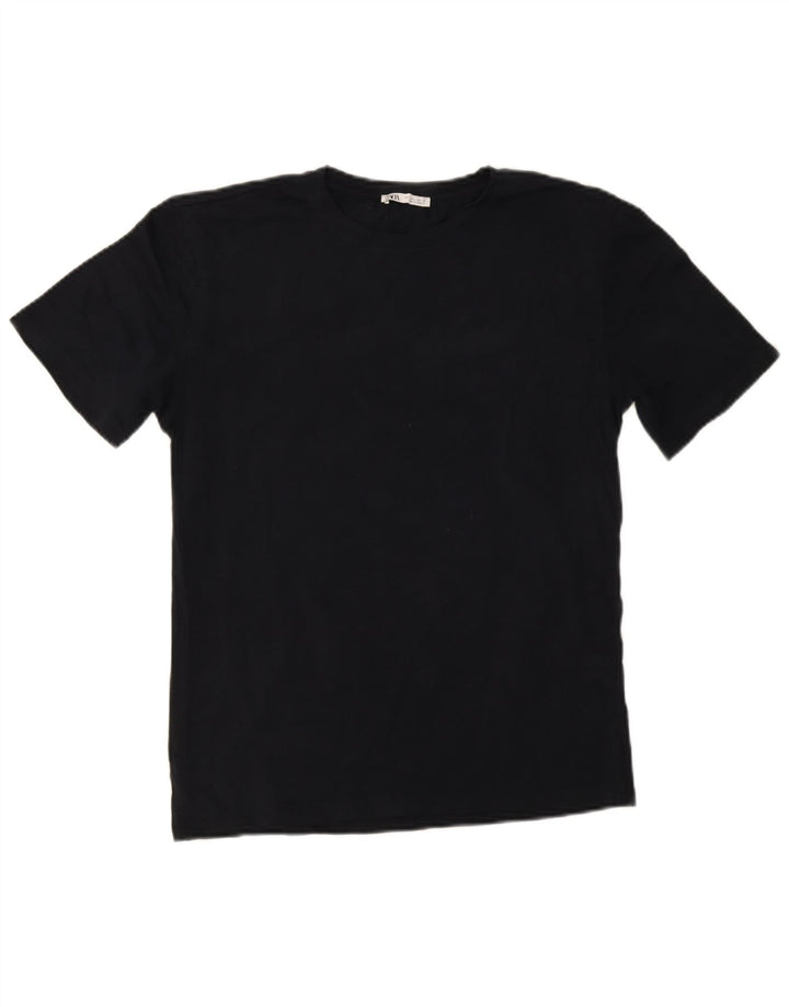 Zara T-Shirt Homme Haut Large Bleu Marine