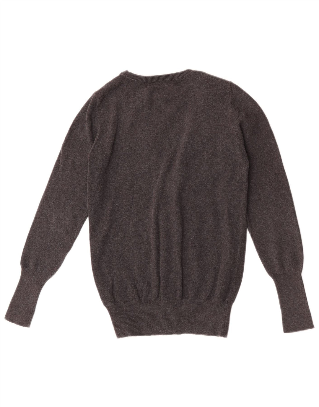 Zara Cardigan Femme Pull UK 12 Coton Gris Moyen