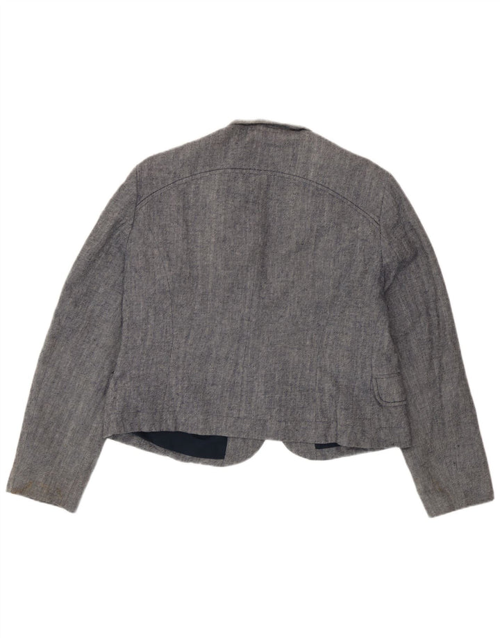 Marks & Spencer Veste Boléro Femme UK 18 XL Bleu Coton