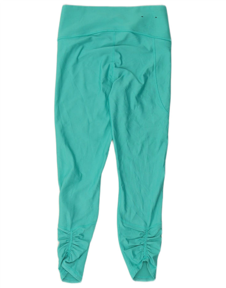 Under Armour Legging Capri Femme UK 12 Polyester Turquoise Moyen