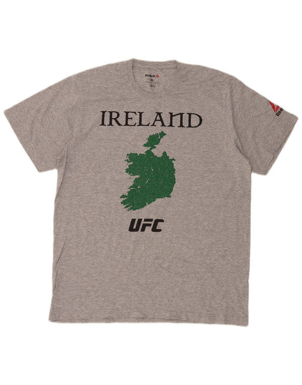 Reebok Tee-Shirt Ireland Graphic Homme Gris XL Coton
