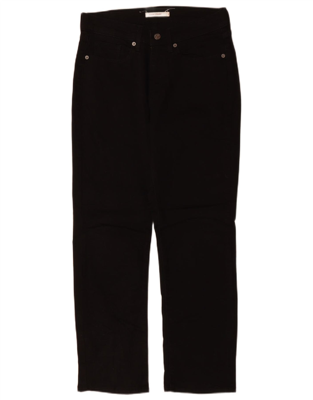 LEVI'S Jean droit classique pour femme US 6 Medium W30 L27 coton noir