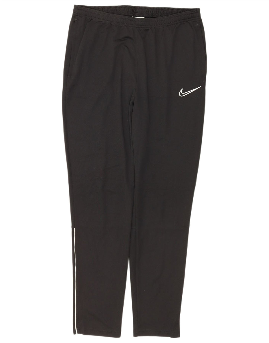 NIKE Pantalon de survêtement Dri Fit pour femme UK 14 Large Noir Polyester