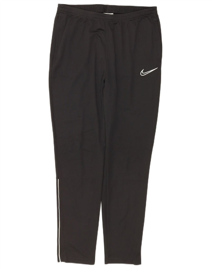 NIKE Pantalon de survêtement Dri Fit pour femme UK 14 Large Noir Polyester