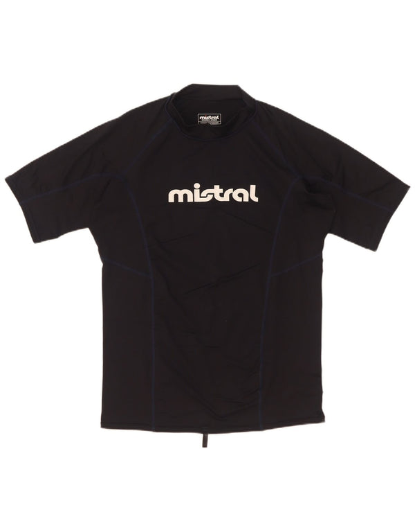 Mistral Garçon T-Shirt Graphique Top 13-14 ans 2XL Bleu Marine Polyester