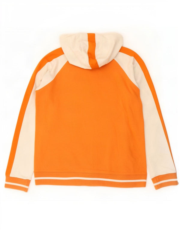 Sergio Tacchini Womens Milano Zip Hoodie Sweater UK 16 Large Orange