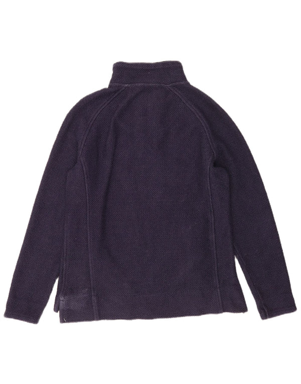 Weird Fish Sweat-shirt à col zippé pour femme UK 12 Bleu marine moyen Coton