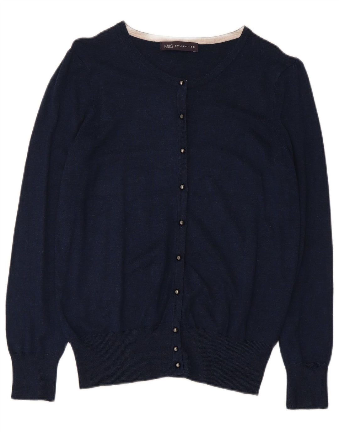 Marks & Spencer Cardigan pour femme en viscose bleu marine moyen UK 12