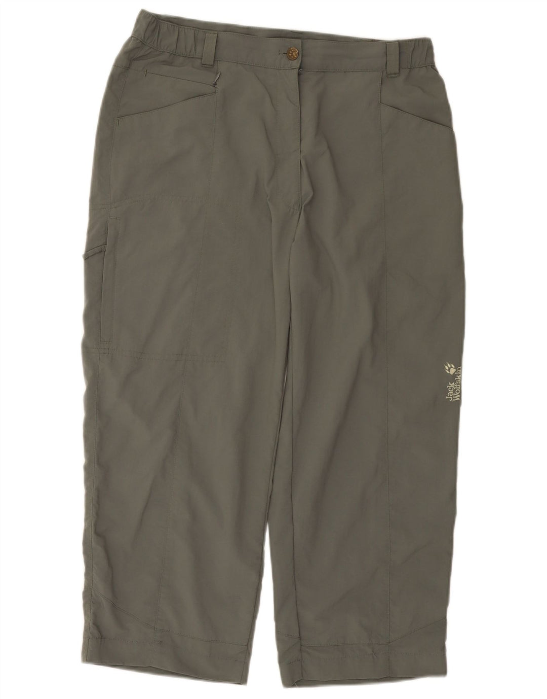 Jack Wolfskin Pantalon Cargo Cargo Femme W32 L23 Kaki Polyamide
