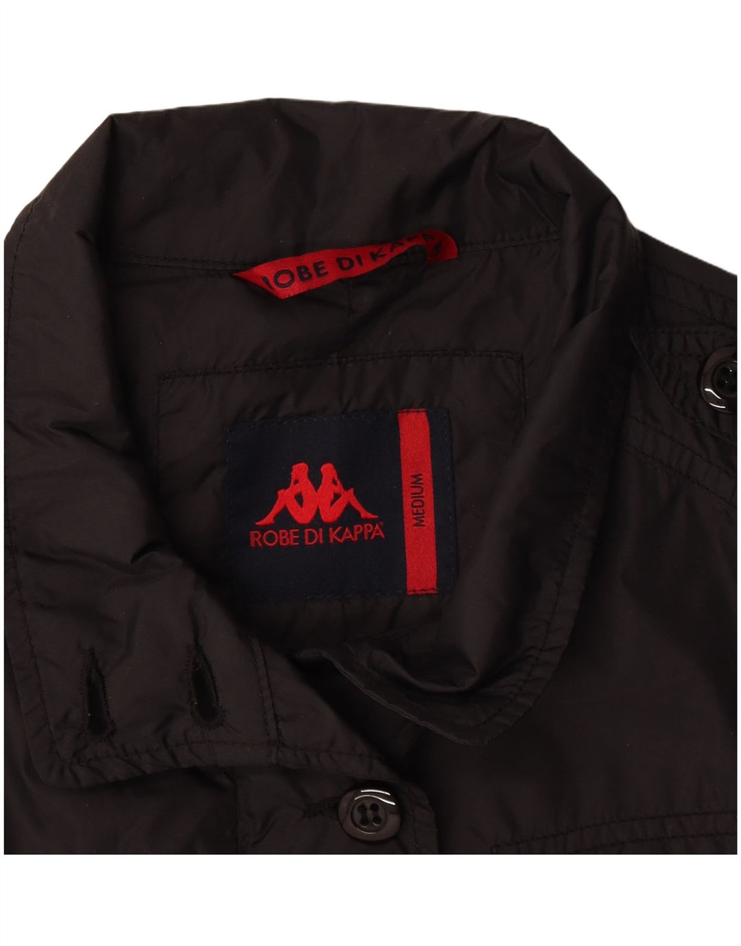 Kappa Veste Militaire Femme UK 14 Medium Noir Polyamide