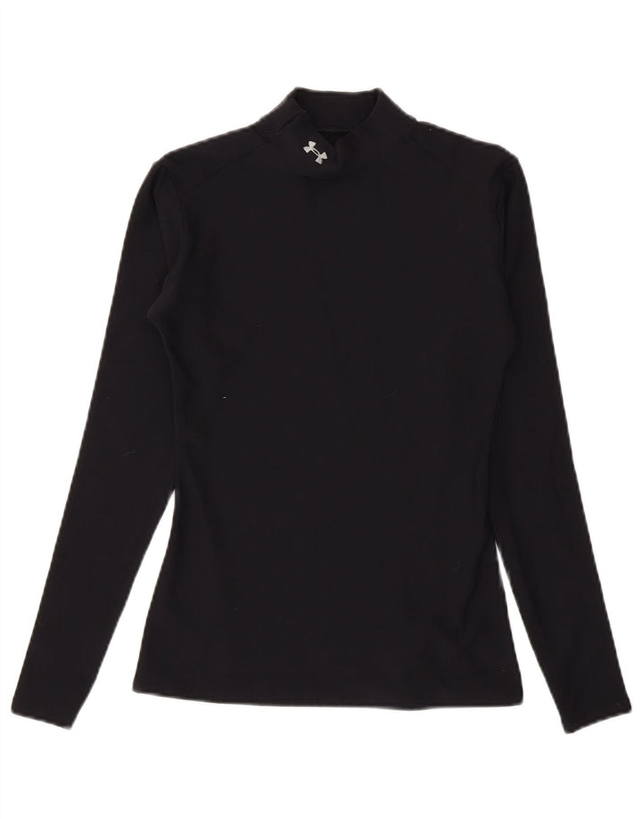 Under Armour Cold Gear Top à manches longues pour femme UK 12 Medium Noir Nylon