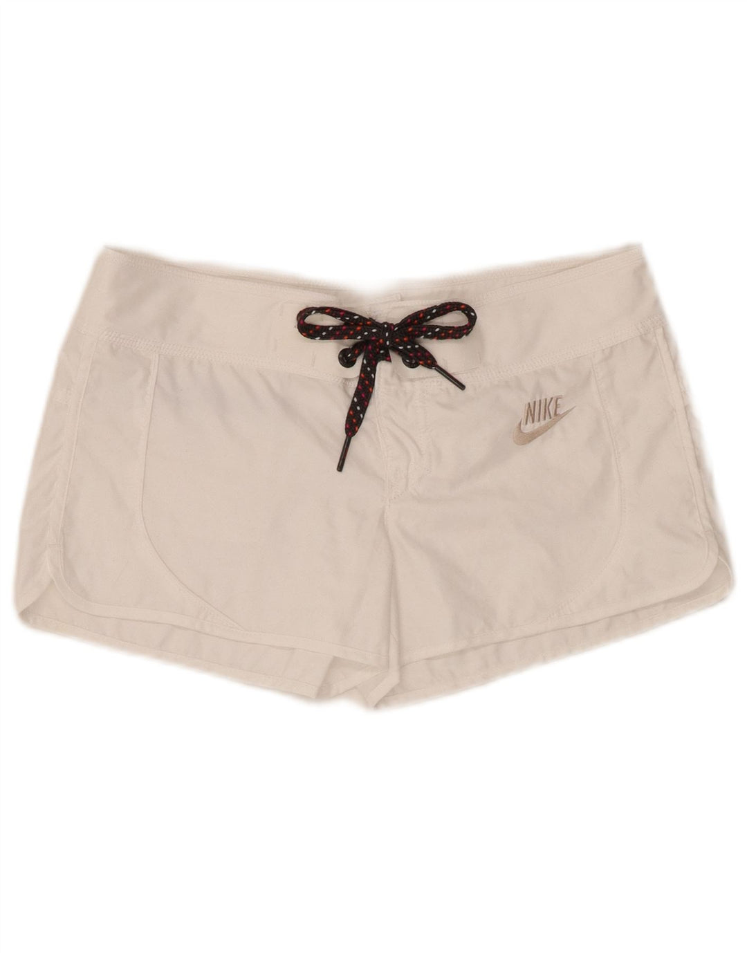 Nike Short de sport pour femme UK 10 Petit Blanc Polyester