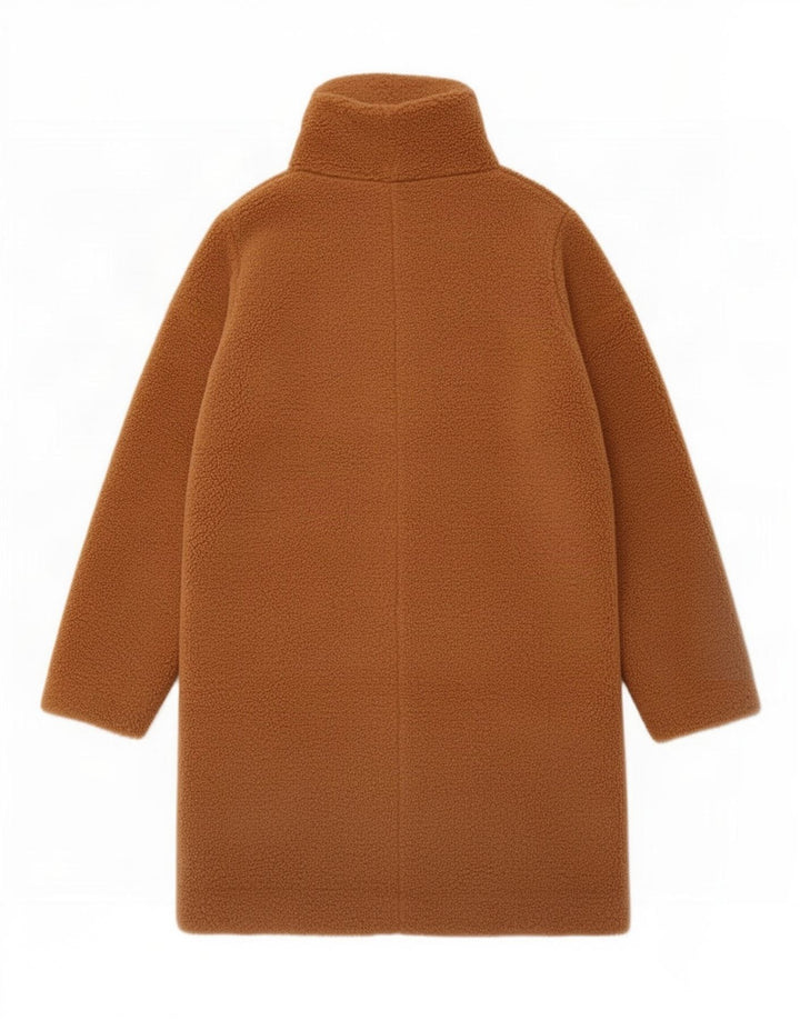Fat Face Manteau Teddy Bear pour Femme UK 12 Polyester Beige Moyen