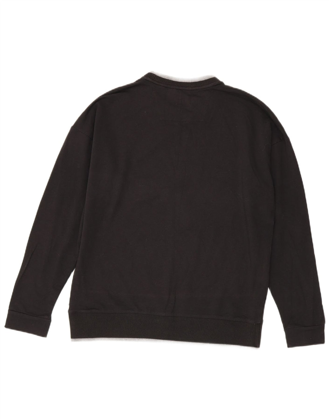 Calvin Klein Pull à col rond pour homme Petit coton noir