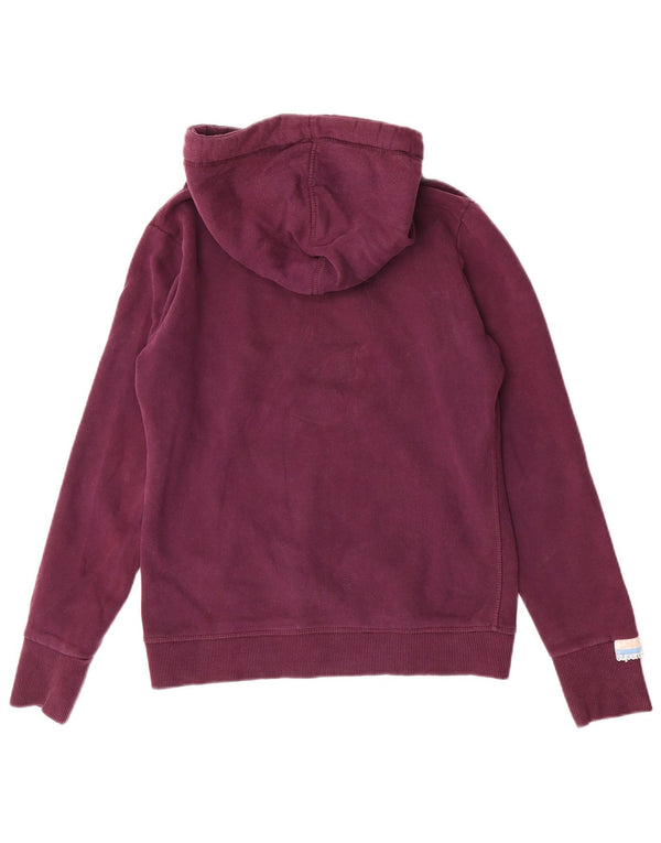Superdry Pull à capuche graphique pour femme UK 12 Coton marron moyen