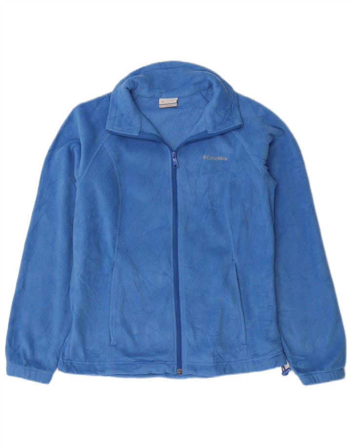COLUMBIA Veste Polaire Femme UK 14 Bleu Moyen Polyester