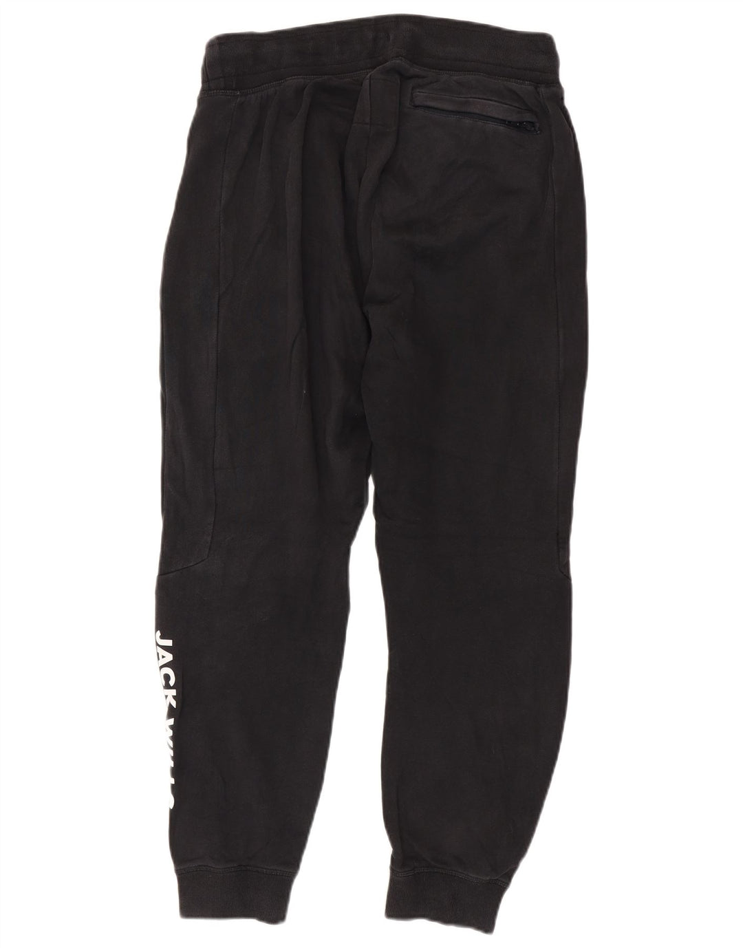Jack Wills Pantalon de survêtement graphique pour homme en coton noir moyen