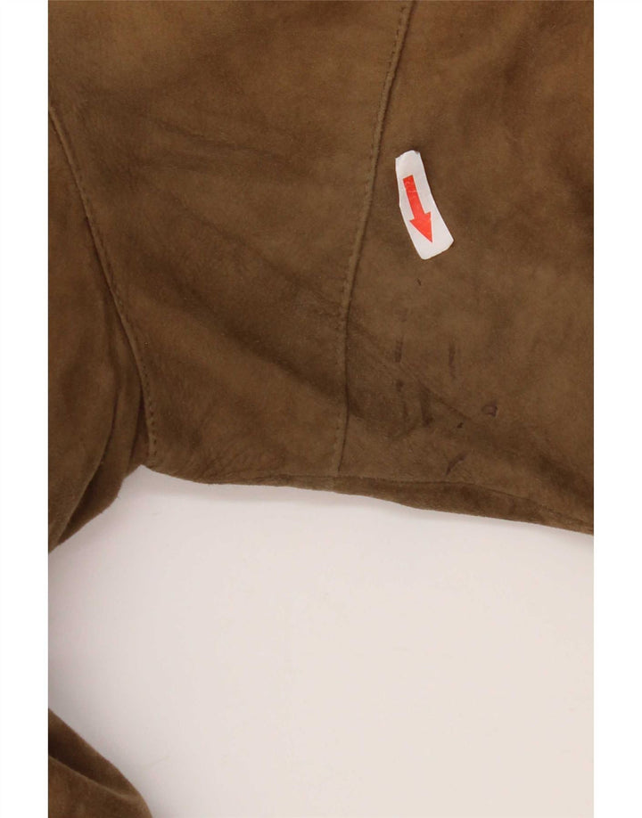 veste en daim bomber homme vintage UK 38 Beige moyen