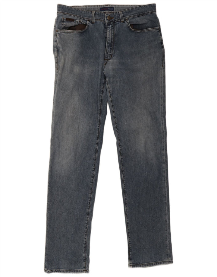 Trussardi Jean Droit W36 L34 Bleu Homme