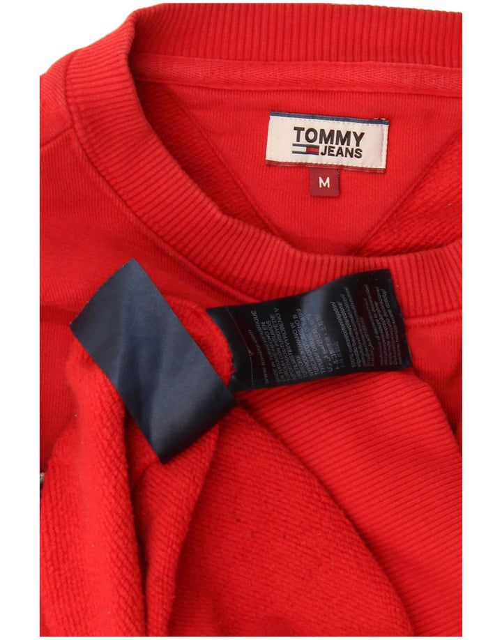 Tommy Hilfiger Sweat-shirt surdimensionné graphique pour femme UK 14 Rouge moyen