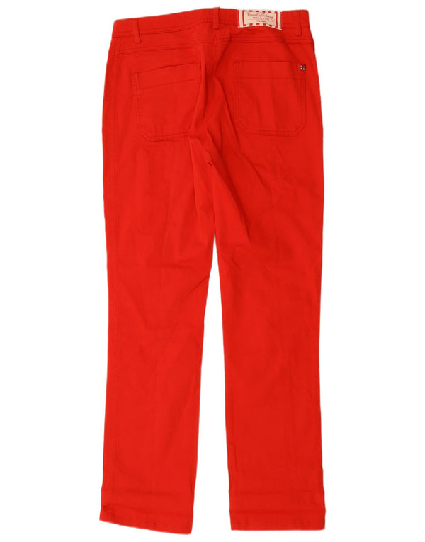 Max Mara Pantalon décontracté Weekend Slim pour femme UK 12 Medium W32 L30 Rouge