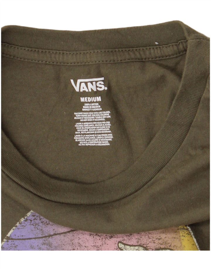 Vans T-Shirt Graphique Garçon 10-11 ans Coton Kaki Moyen