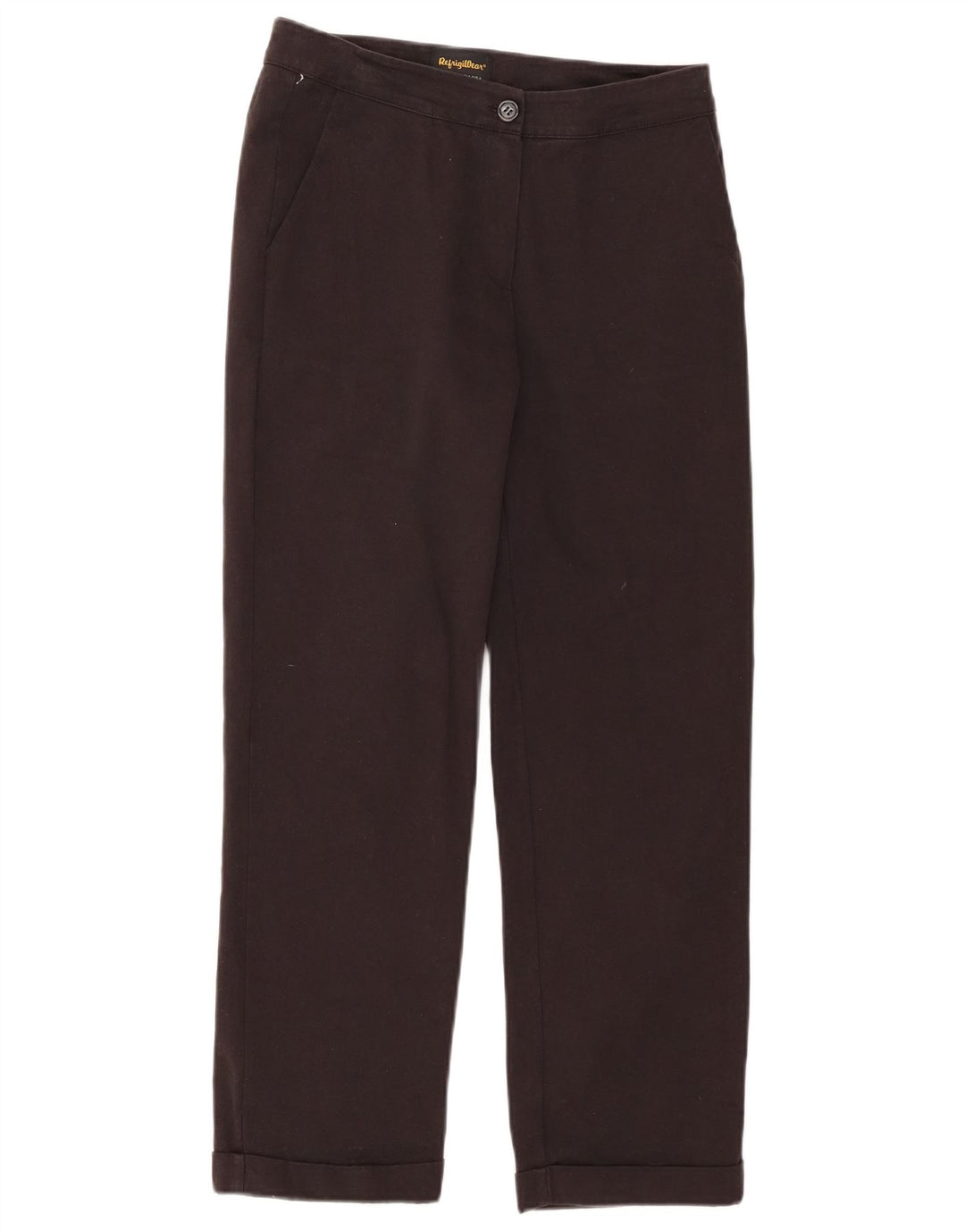 REFRIGIWEAR Pantalon court droit pour femme Petit W28 L25 Coton noir