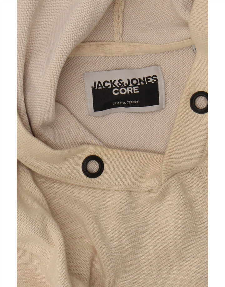 JACK & JONES Pull à Capuche Homme Beige Moyen