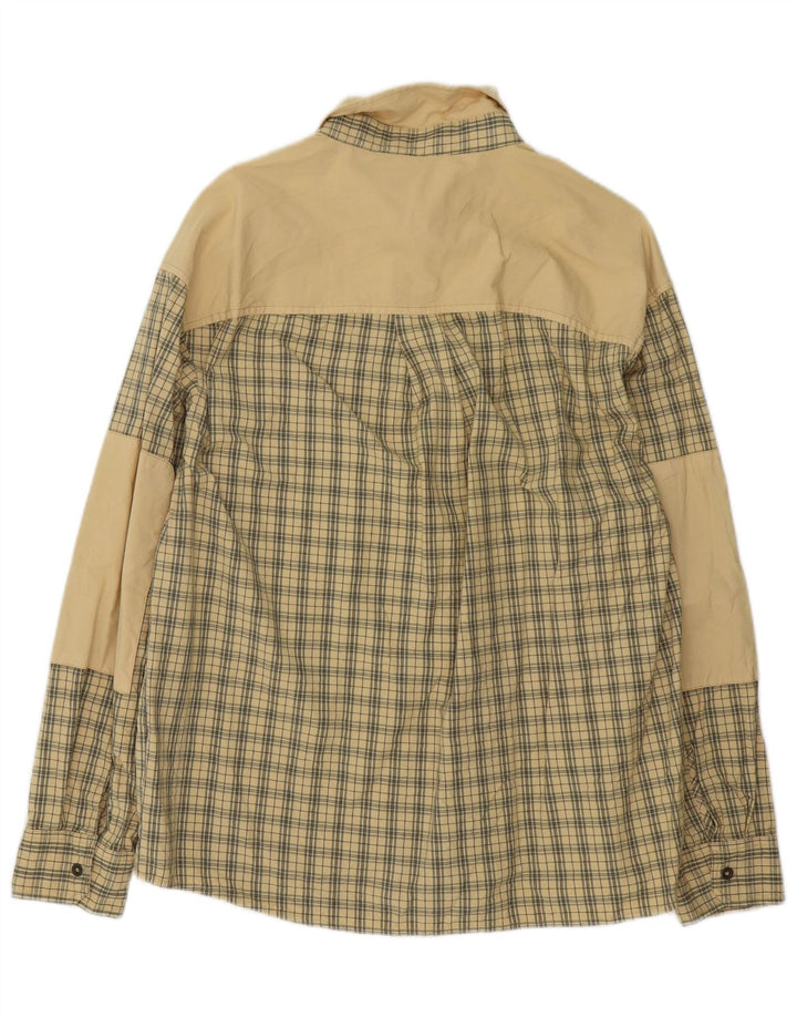Think Pink Chemise Homme Coton Beige Moyen à Carreaux