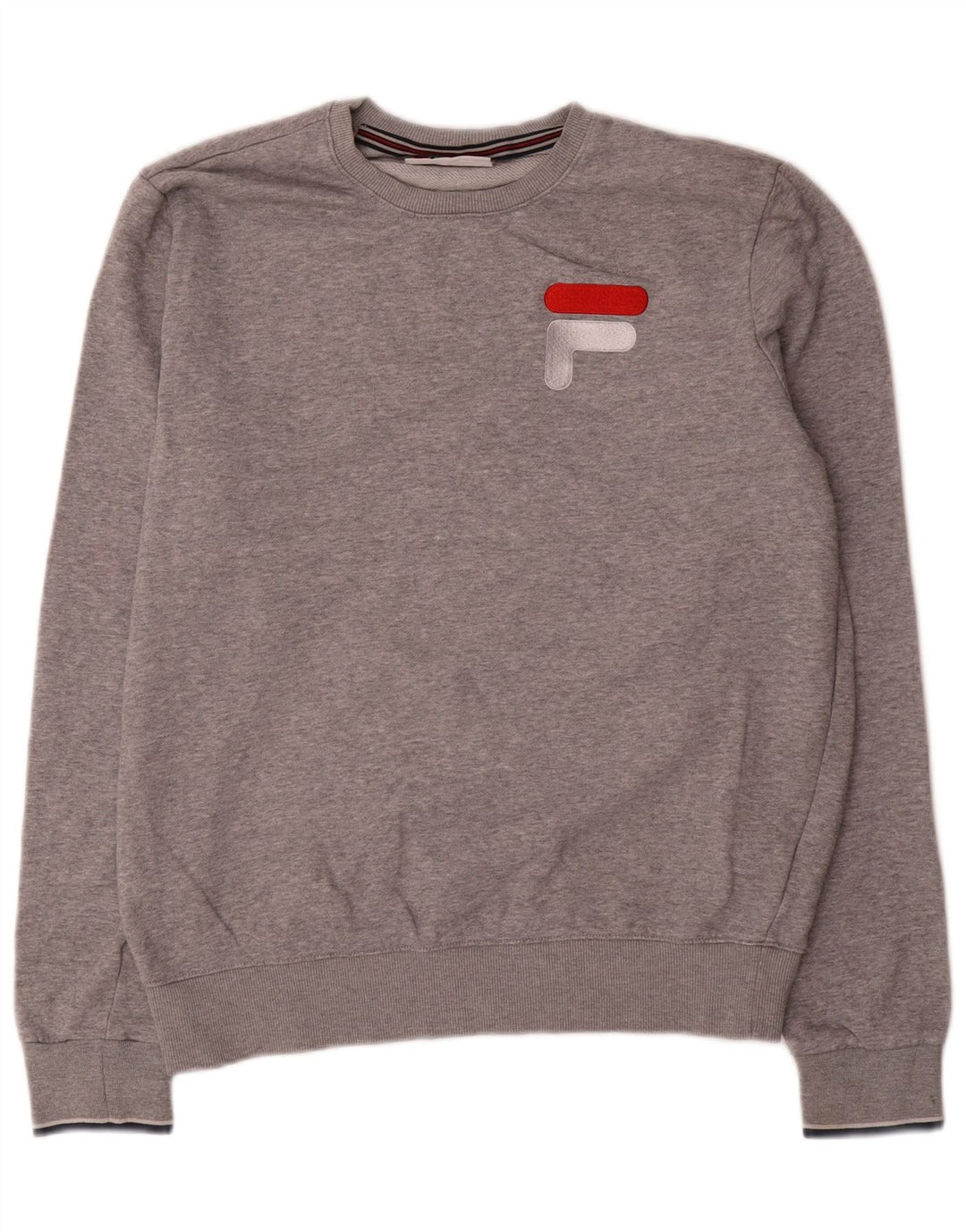 Fila Sweat-Shirt Graphique Homme Gris Moyen Coton