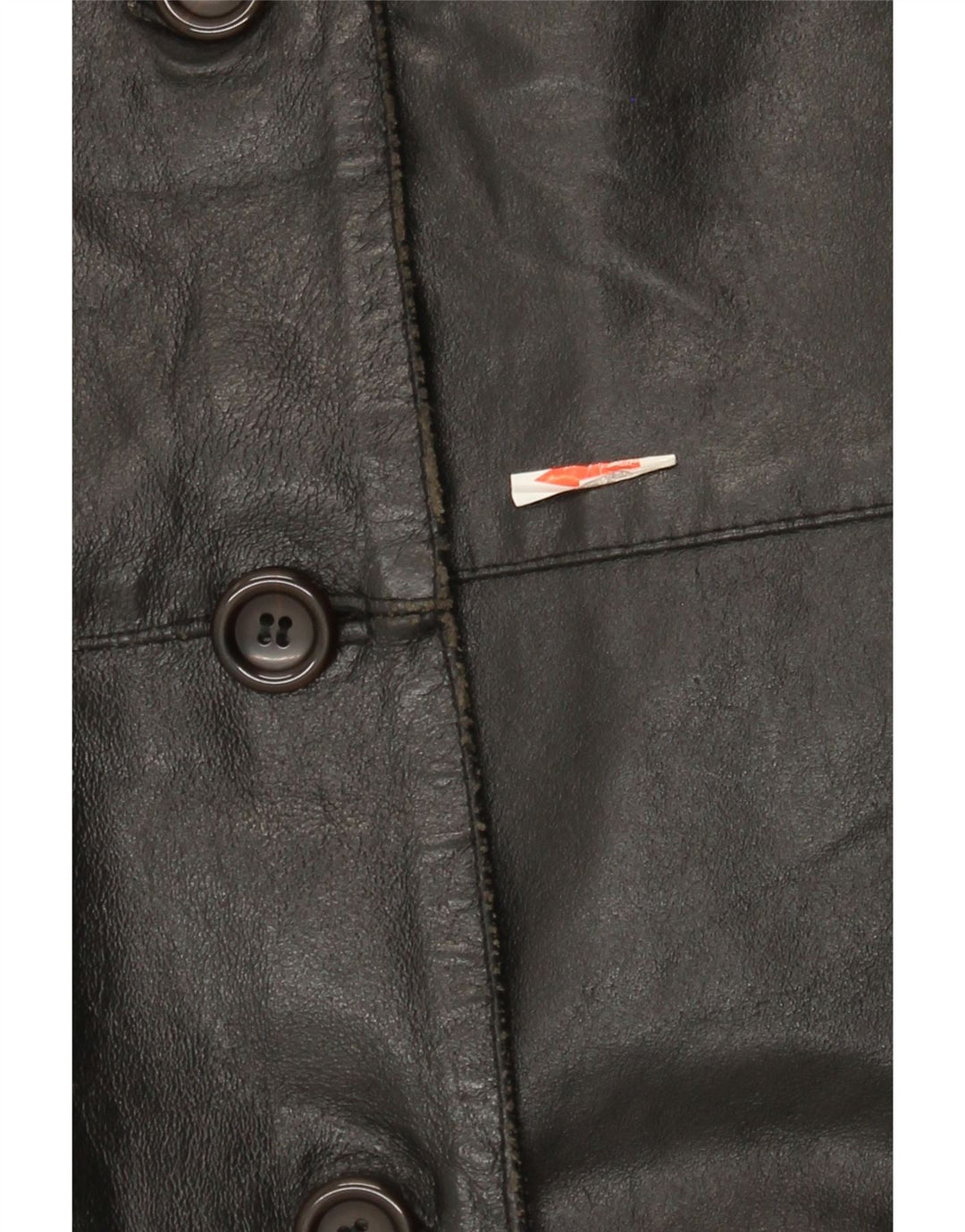 Veste en cuir femme vintage IT 42 Cuir noir moyen