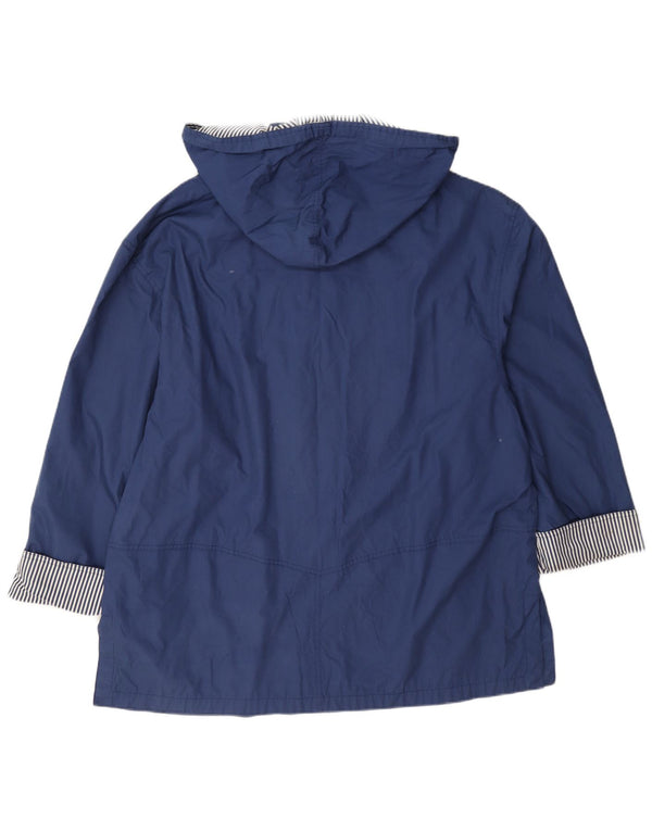 Marks & Spencer Veste de pluie à capuche St. Michael pour femme UK 14 Large Bleu