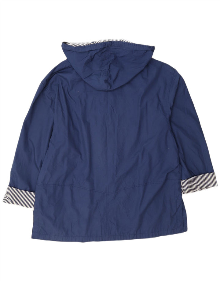 Marks & Spencer Veste de pluie à capuche St. Michael pour femme UK 14 Large Bleu