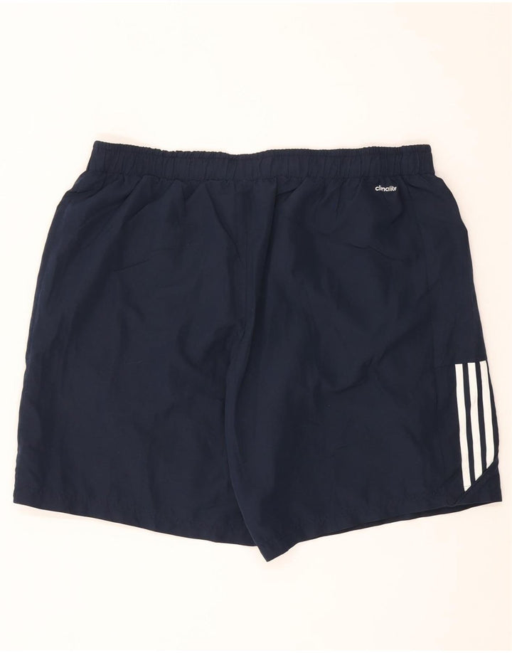 Adidas Short de sport Climalite pour homme 2XL Bleu marine Polyester