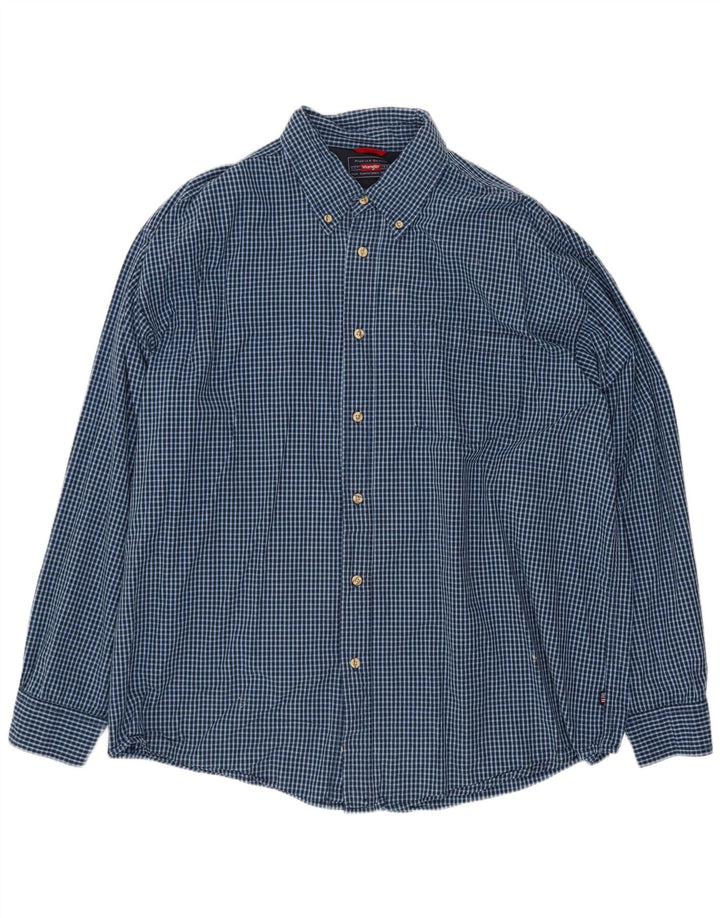 Wrangler Chemise Homme XL Bleu Vichy Coton