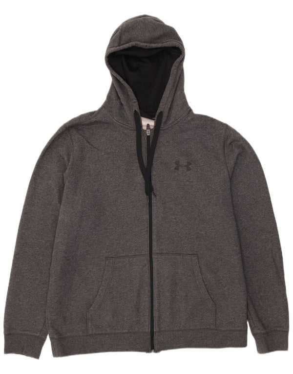 Under Armour Cold Gear Zip Sweat à Capuche XL Homme Gris Coton